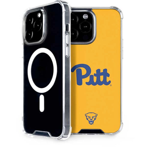 University of Pittsburgh Pitt Panthers Yellow iPhone 15 Pro Max MagSafe Case