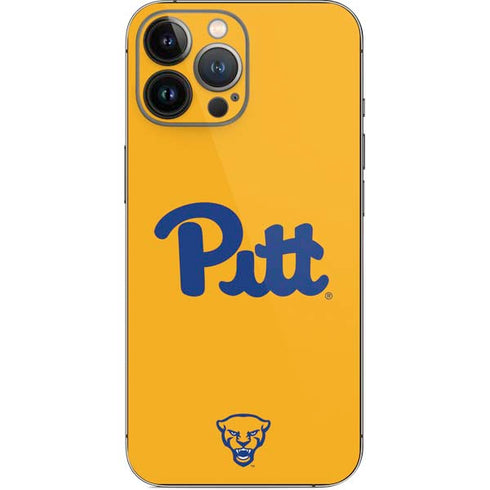University of Pittsburgh Pitt Panthers Yellow iPhone 14 Pro Max Skin