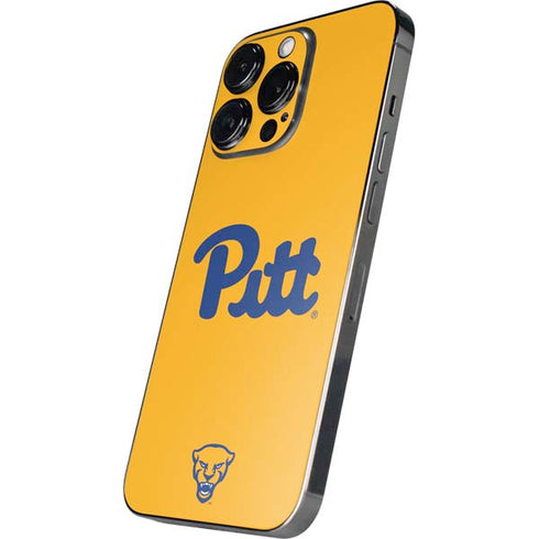 University of Pittsburgh Pitt Panthers Yellow iPhone 14 Pro Max Skin