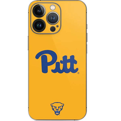 University of Pittsburgh Pitt Panthers Yellow iPhone 14 Pro Skin