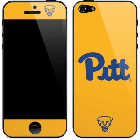 University of Pittsburgh Pitt Panthers Yellow iPhone 5/5s/5SE Skin