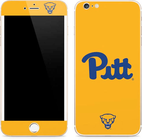 University of Pittsburgh Pitt Panthers Yellow iPhone 6/6s Plus Skin