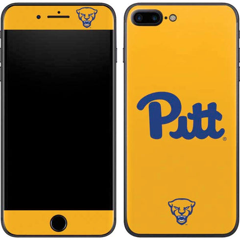 University of Pittsburgh Pitt Panthers Yellow iPhone 8 Plus Skin