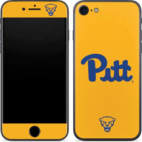 University of Pittsburgh Pitt Panthers Yellow iPhone 8 Skin