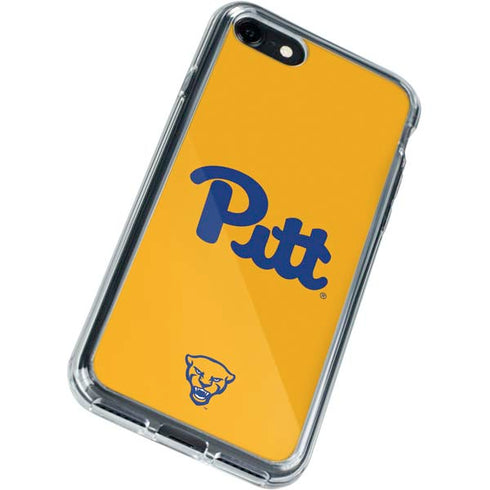 University of Pittsburgh Pitt Panthers Yellow iPhone SE (2nd & 3rd Gen) Clear Case