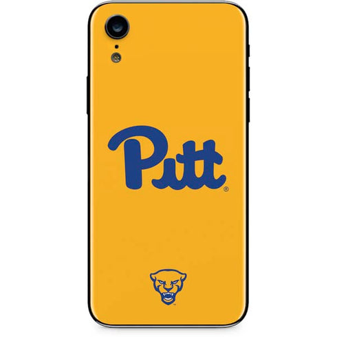 University of Pittsburgh Pitt Panthers Yellow iPhone XR Skin