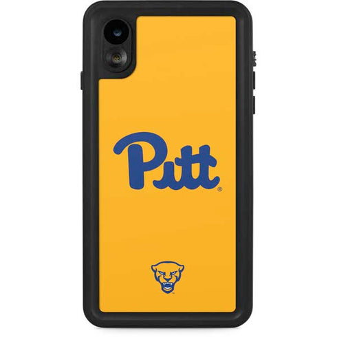 University of Pittsburgh Pitt Panthers Yellow iPhone XR Waterproof Case