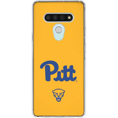 University of Pittsburgh Pitt Panthers Yellow LG Stylo 6 Clear Case