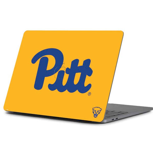 University of Pittsburgh Pitt Panthers Yellow Apple MacBook Pro 13-inch Skin