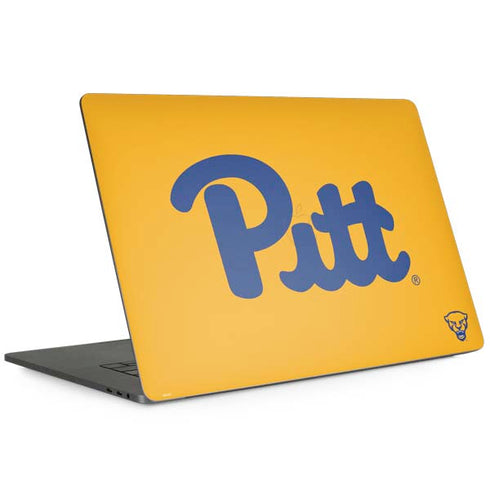 University of Pittsburgh Pitt Panthers Yellow Apple MacBook Pro 15-inch Skin