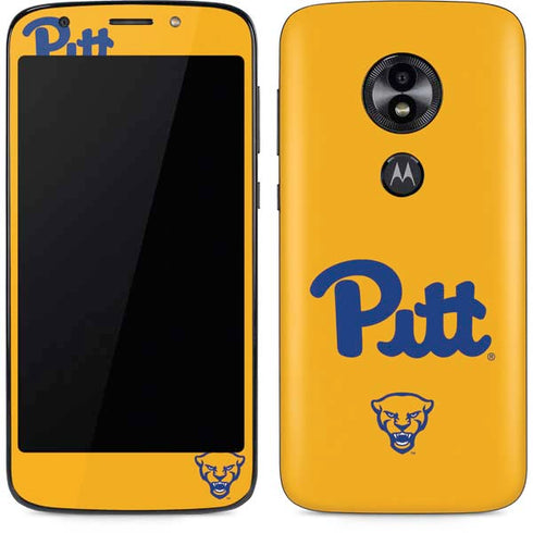 University of Pittsburgh Pitt Panthers Yellow Moto E5 Play Skin