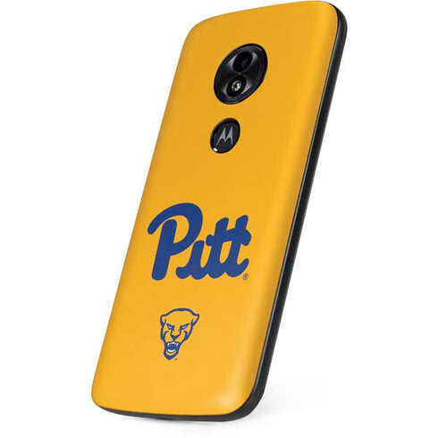 University of Pittsburgh Pitt Panthers Yellow Moto E5 Play Skin