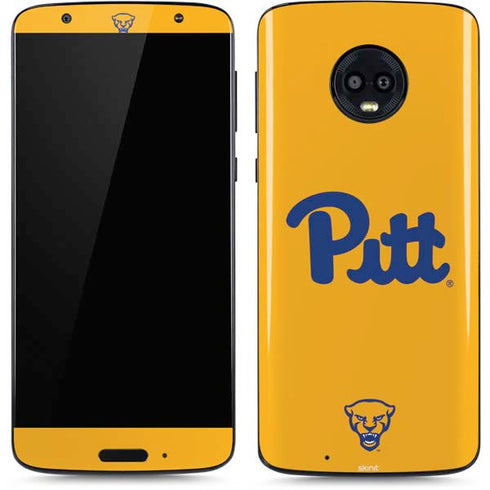 University of Pittsburgh Pitt Panthers Yellow Moto G6 Skin