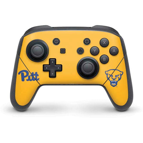 University of Pittsburgh Pitt Panthers Yellow Nintendo Switch Pro Controller Skin