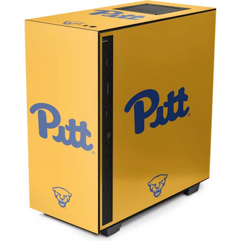University of Pittsburgh Pitt Panthers Yellow NZXT H510 Compact ATX Mid-Tower Case Skin
