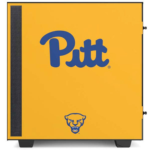 University of Pittsburgh Pitt Panthers Yellow NZXT H510 Compact ATX Mid-Tower Case Skin