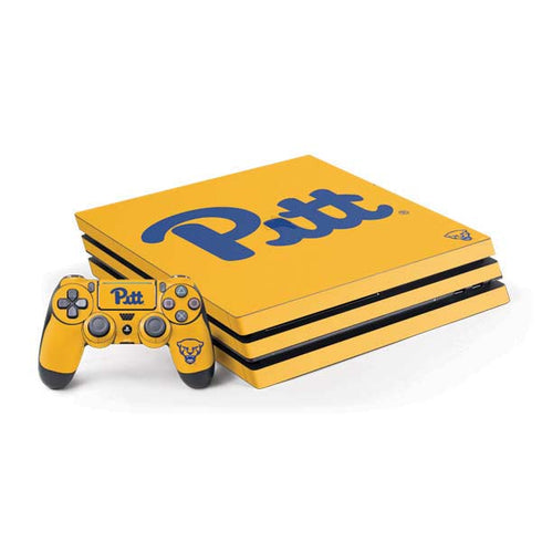 University of Pittsburgh Pitt Panthers Yellow PS4 Pro Bundle Skin