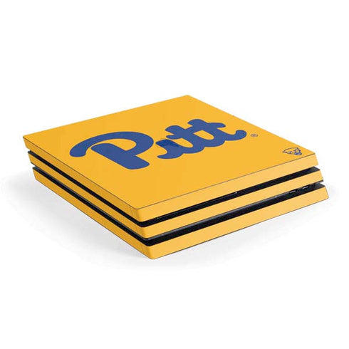 University of Pittsburgh Pitt Panthers Yellow PS4 Pro Console Skin