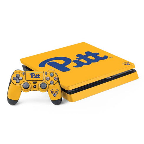 University of Pittsburgh Pitt Panthers Yellow PS4 Slim Bundle Skin