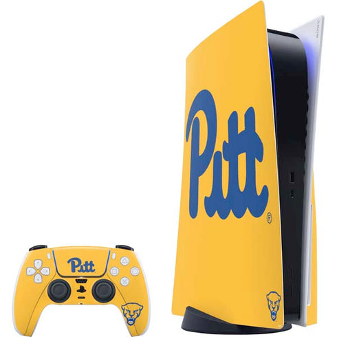 University of Pittsburgh Pitt Panthers Yellow PS5 Bundle Skin