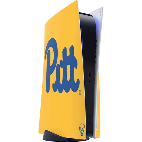 University of Pittsburgh Pitt Panthers Yellow PS5 Console Skin