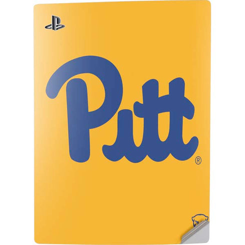 University of Pittsburgh Pitt Panthers Yellow PS5 Digital Edition Console Skin