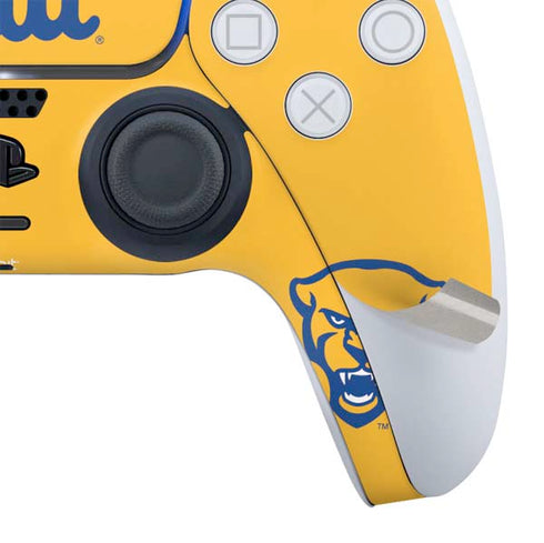 University of Pittsburgh Pitt Panthers Yellow PS5 Slim Digital Edition Bundle Skin