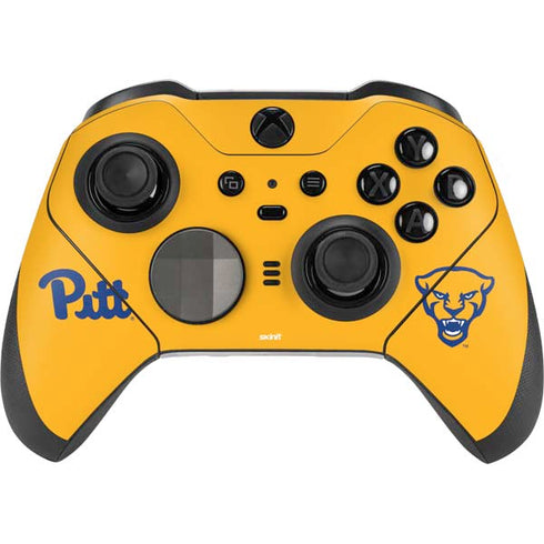 University of Pittsburgh Pitt Panthers Yellow Xbox Elite Wireless Controller Series 2 Skin