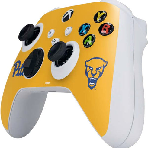 University of Pittsburgh Pitt Panthers Yellow Xbox Series S Controller Skin