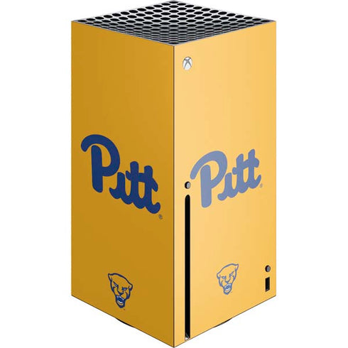 University of Pittsburgh Pitt Panthers Yellow Xbox Series X Console Skin