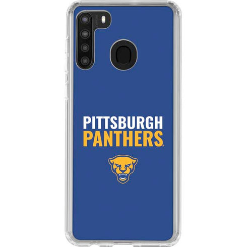University of Pittsburgh Panthers Galaxy A21 Clear Case
