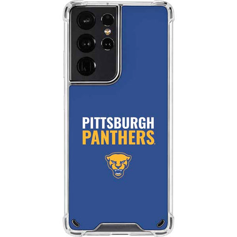 University of Pittsburgh Panthers Galaxy S21 Ultra 5G Clear Case