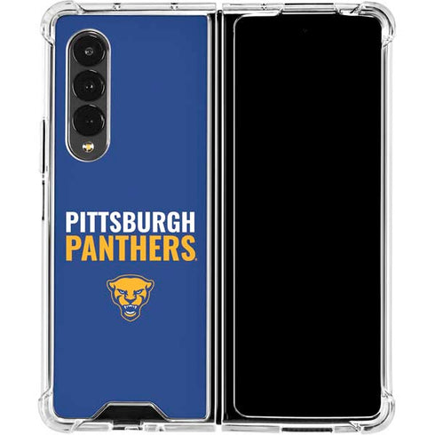 University of Pittsburgh Panthers Galaxy Z Fold4 5G Clear Case