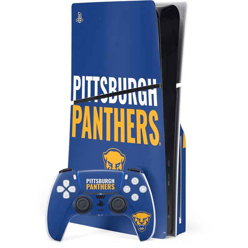 University of Pittsburgh Panthers PS5 Slim Disk Bundle Skin