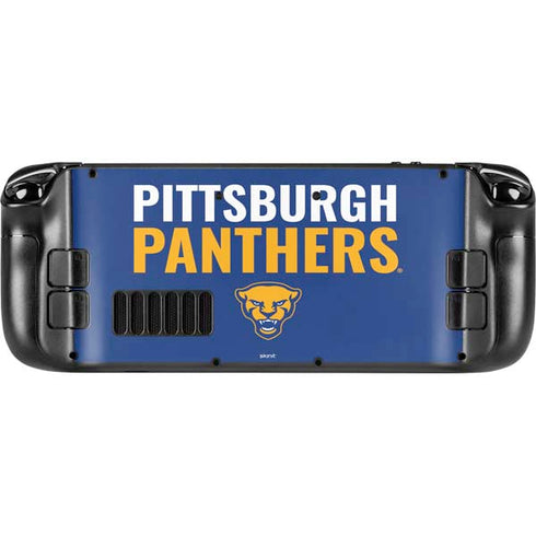 University of Pittsburgh Panthers Steam Deck Handheld Gaming Computer Skin