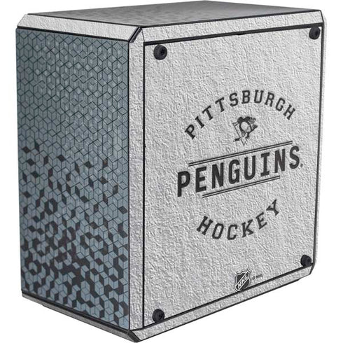 NHL Pittsburgh Penguins Black Text Cooler Master MasterBox Q300L Mini Tower Skin
