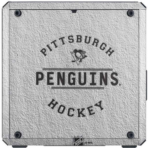 NHL Pittsburgh Penguins Black Text Cooler Master MasterBox Q300L Mini Tower Skin