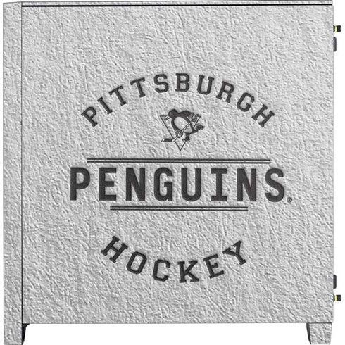 NHL Pittsburgh Penguins Black Text Corsair 4000D Tempered Glass Mid-Tower ATX Case Skin