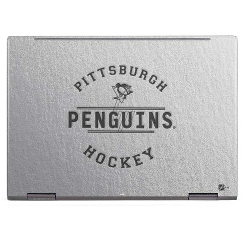 NHL Pittsburgh Penguins Black Text HP Envy Skin