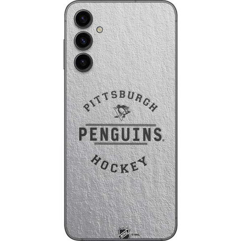 NHL Pittsburgh Penguins Black Text Galaxy A14 5G Skin