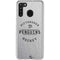 NHL Pittsburgh Penguins Black Text Galaxy A21 Clear Case