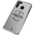 NHL Pittsburgh Penguins Black Text Galaxy A21 Clear Case