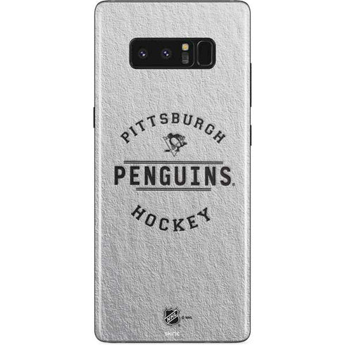 NHL Pittsburgh Penguins Black Text Galaxy Note 8 Skin
