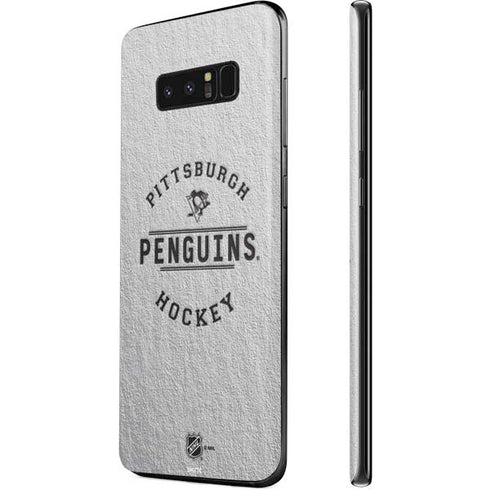 NHL Pittsburgh Penguins Black Text Galaxy Note 8 Skin