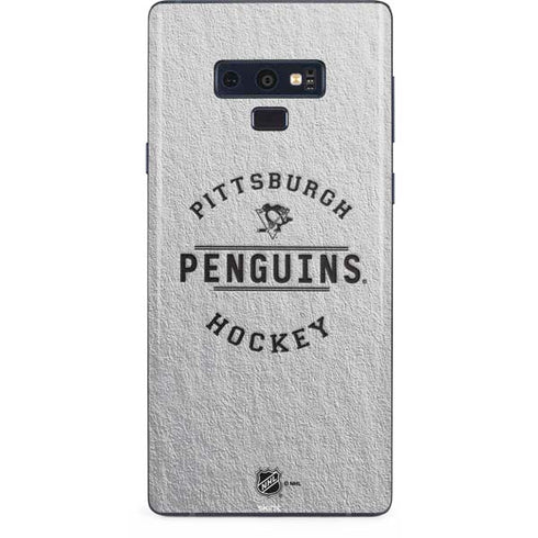 NHL Pittsburgh Penguins Black Text Galaxy Note 9 Skin