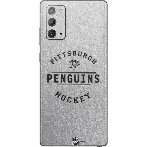 NHL Pittsburgh Penguins Black Text Galaxy Note20 5G Skin