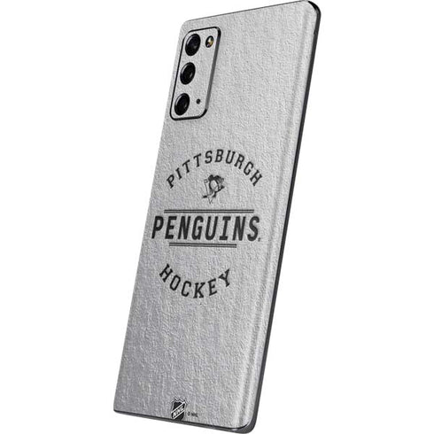 NHL Pittsburgh Penguins Black Text Galaxy Note20 5G Skin