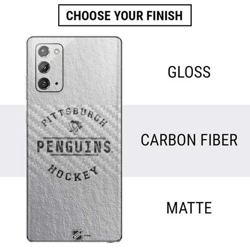 NHL Pittsburgh Penguins Black Text Galaxy Note20 5G Skin