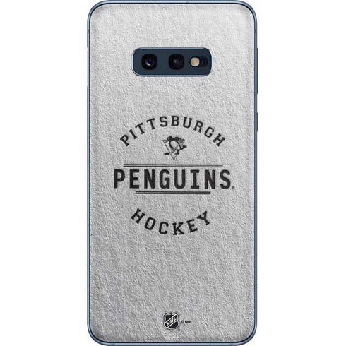 NHL Pittsburgh Penguins Black Text Galaxy S10e Skin