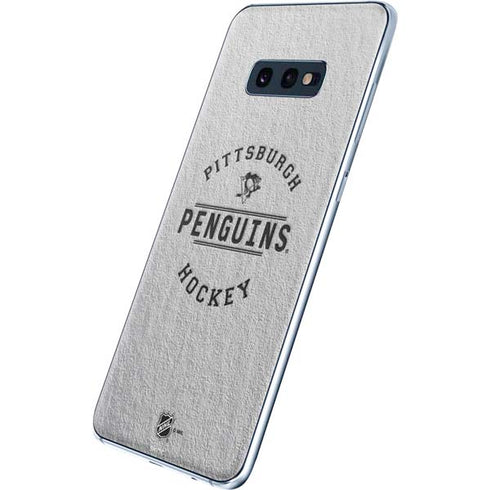 NHL Pittsburgh Penguins Black Text Galaxy S10e Skin